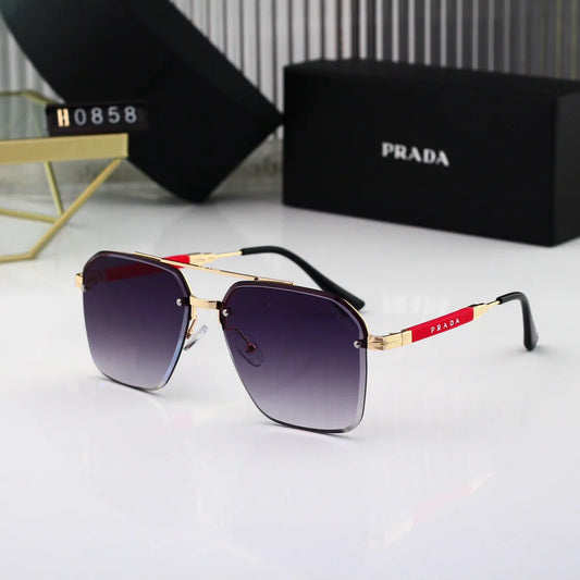 Gold Thin Frame Sunglasses  H0858