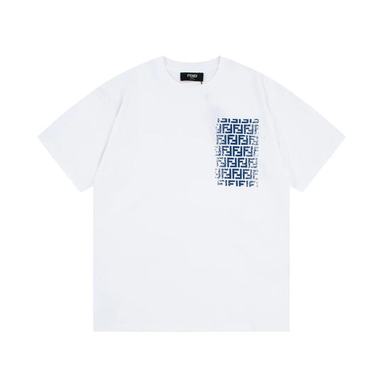 F's Double FF Letter Pocket Print T Shirt