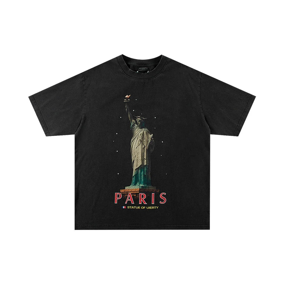 B's Paris Olympics Limited Edition Statue of Liberty T-shirt