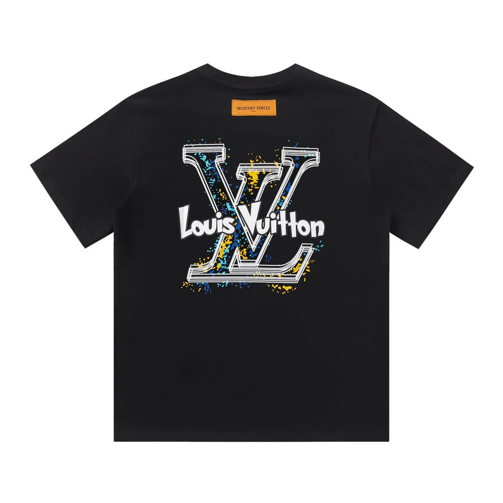 L's Yellow Graffiti Print T Shirt