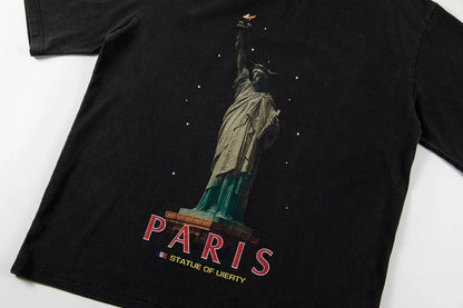 B's Paris Olympics Limited Edition Statue of Liberty T-shirt