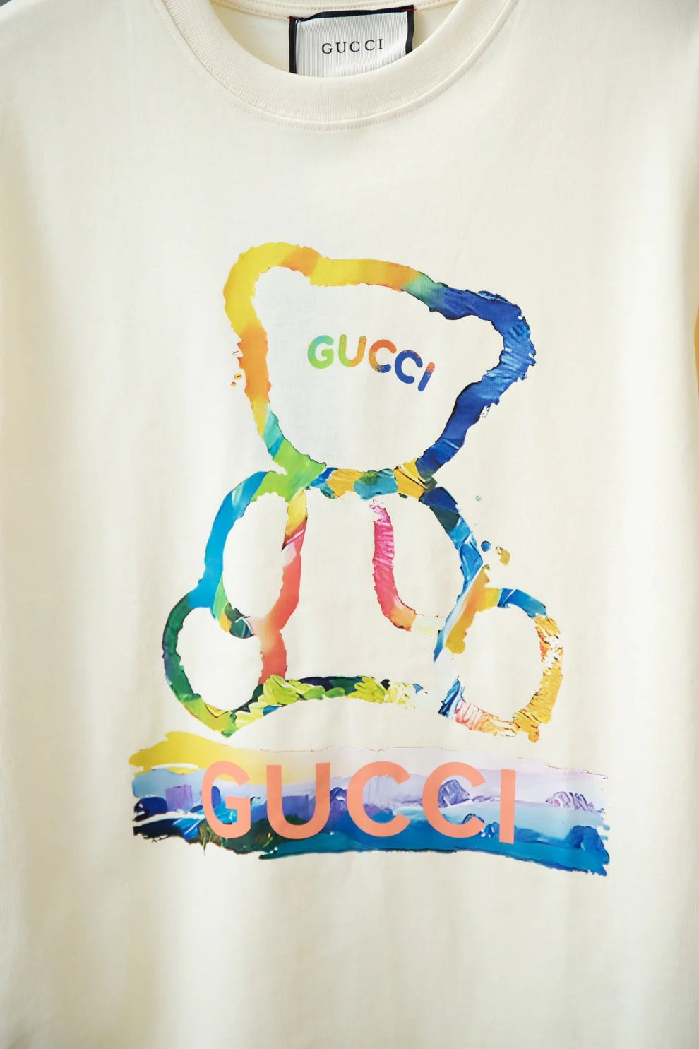 G's Rainbow Bear Print T shirt