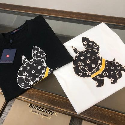 L's Dog Print T Shirt