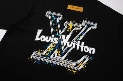 L's Yellow Graffiti Print T Shirt