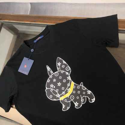 L's Dog Print T Shirt