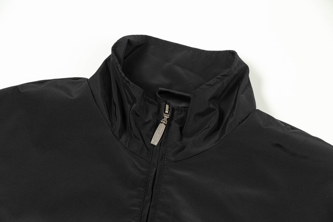 B's Synchro nylon fiber high-neck jacket