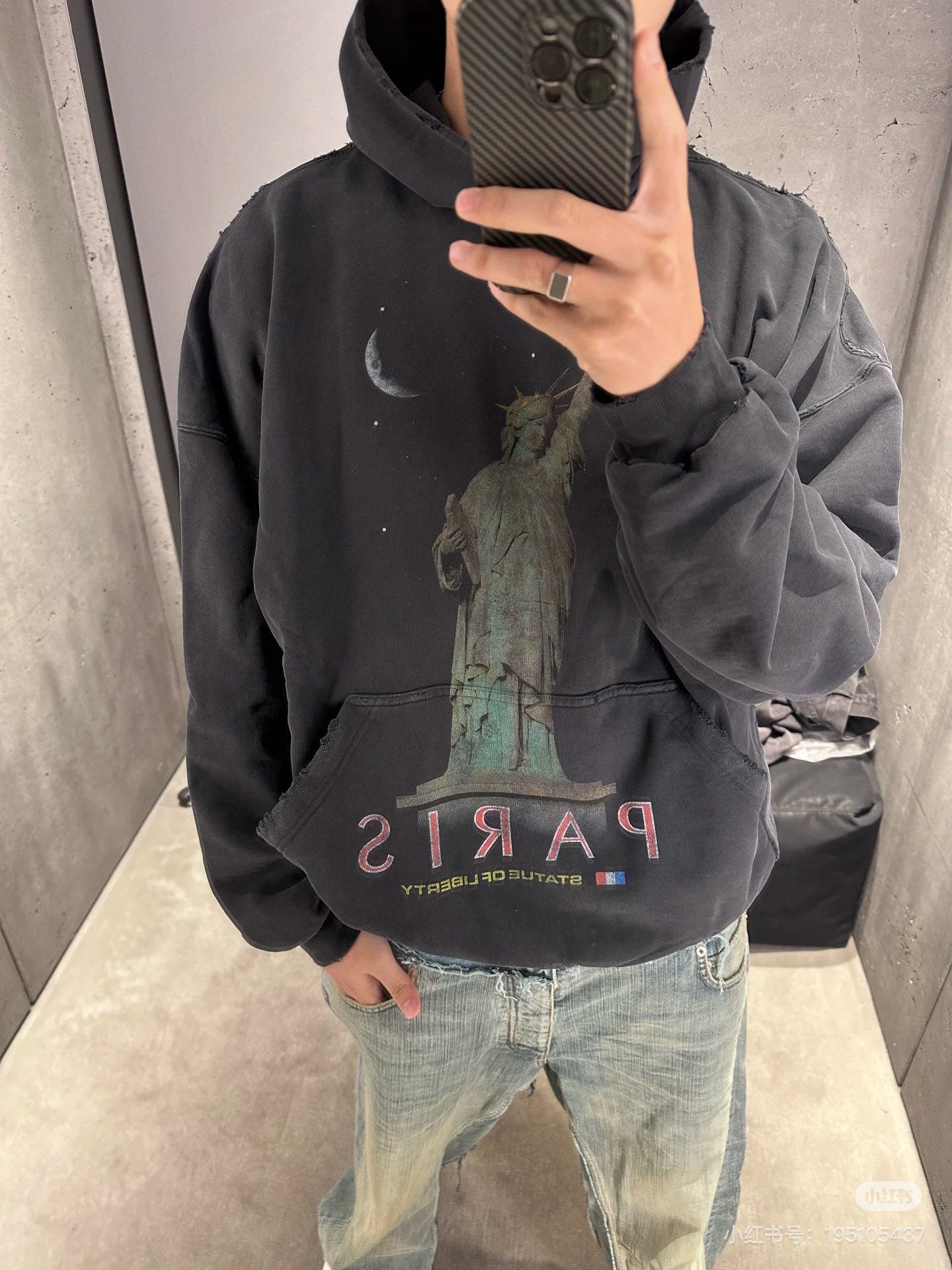 B's Liberty print hoodie