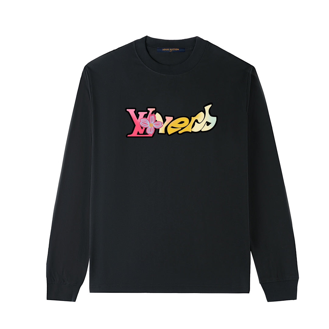 L's art design color letter logo sweatshirt