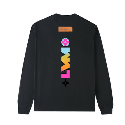 L's art design color letter logo sweatshirt