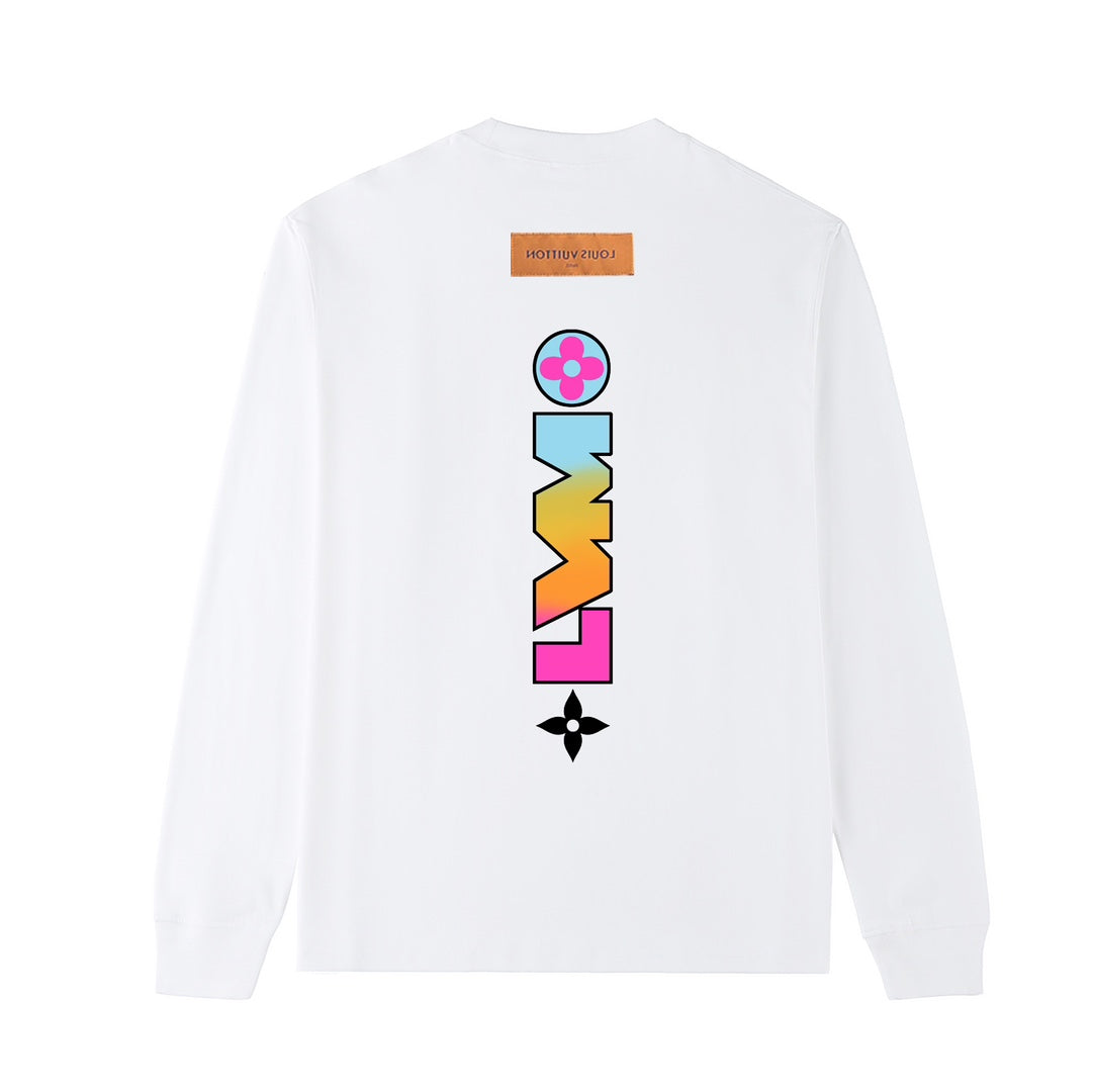 L's art design color letter logo sweatshirt