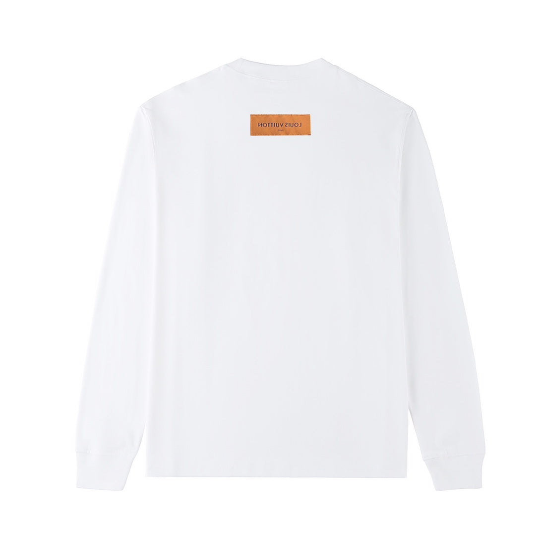 L's slim design art word logo printed sweatshirt