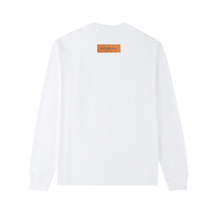 L's slim design art word logo printed sweatshirt