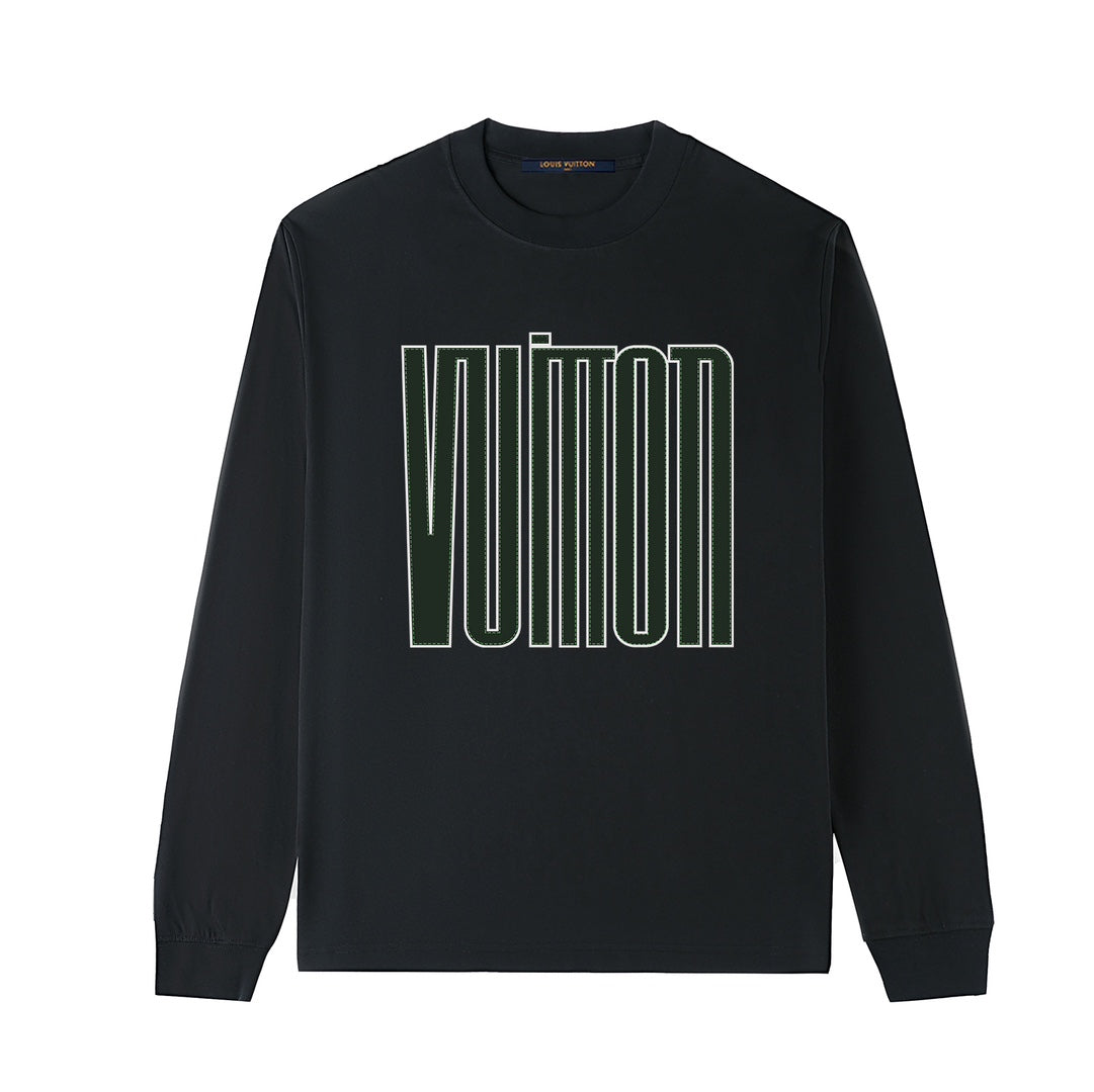 L's slim design art word logo printed sweatshirt