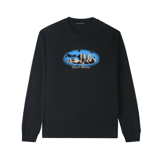 L's architectural print sweatshirt