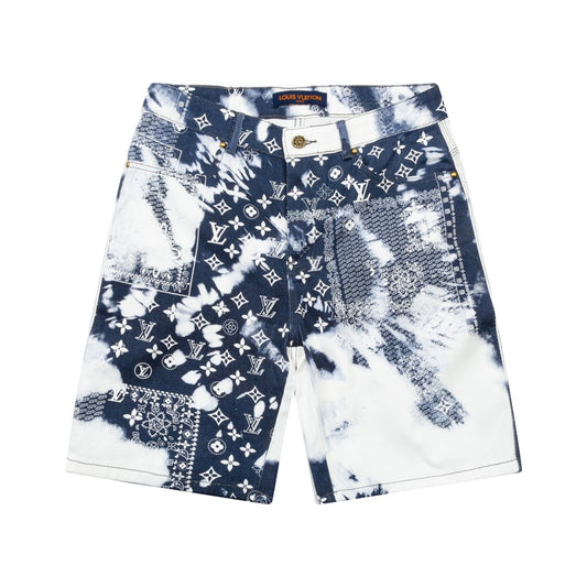 L's Cashew flower tie-dye explosive shorts