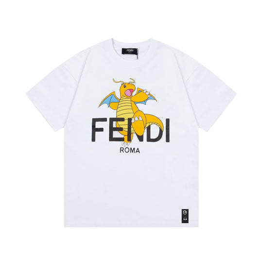 F's childhood memory co-branded cartoon printed T-shirt