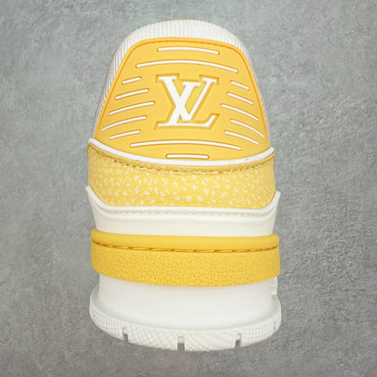 L's Yellow And White Sneakers