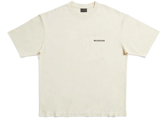 B's Back Logo Medium Fit T-shirt Cream Men's